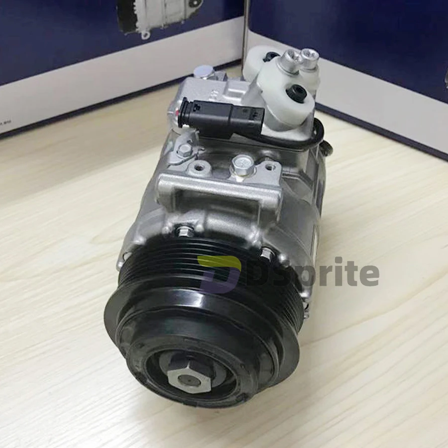 New 7SES17C AC Air Conditioner Compressor For Mercedes BENZ GLE 350D 2018 447150-6073 7SES17C 12V 7PK AC COMPRESSOR A0008303501