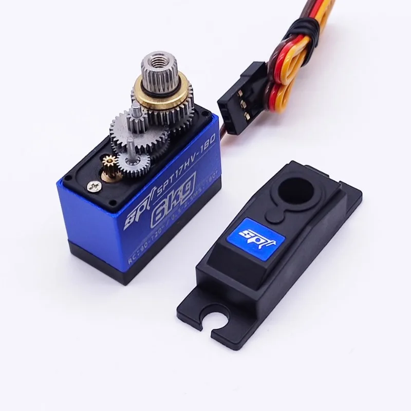 SPT17HV 6kg 7.4v High Voltage Speed Metal Steel Teeth 17g Digital Steering Servo Gear Shift Differential Fixed Wing