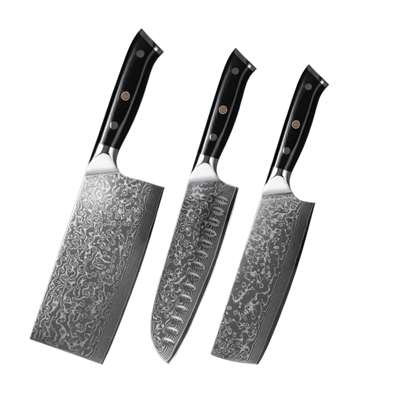 VG10 Damascus Steel Japanese Chef Knife Set 3