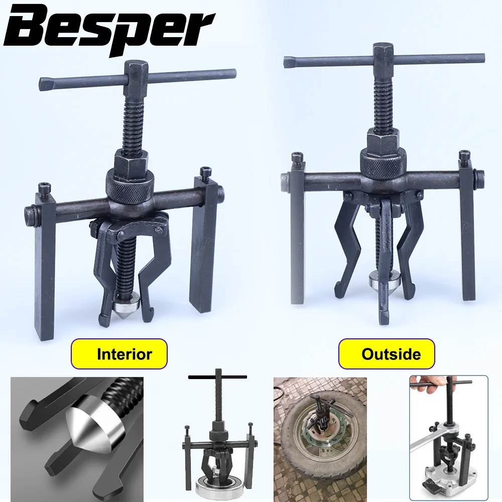 

Car Inner Bearing Puller Gear 3-Jaws Extractor Heavy Duty Automotive Machine Tool Kit Car Separation Bearing Device Tools
