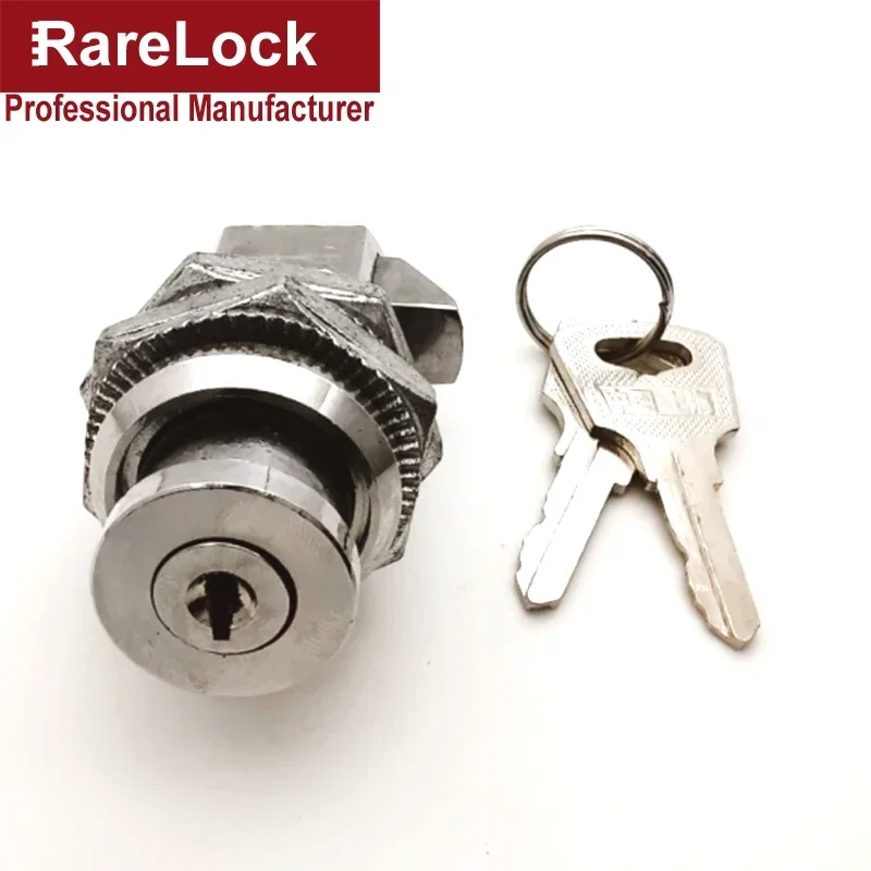 Keyless Cabinet Lock with Knob or Key Lock for RV Boat Drawer Furniture Showcase File Cabinet Air Box Rarelock MS206 g