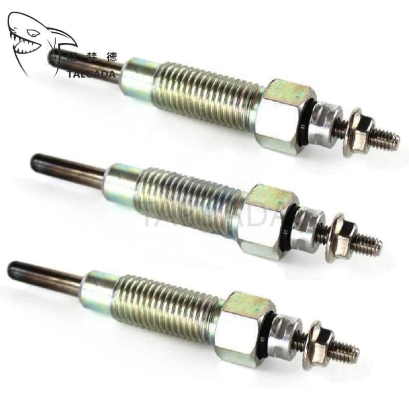 3PCS Diesel Glow Plug Set 8-97106549-4 10V For 4LB1 4LE1 Engine Preheating Plug 8-97106549-1 For Mini Excavators