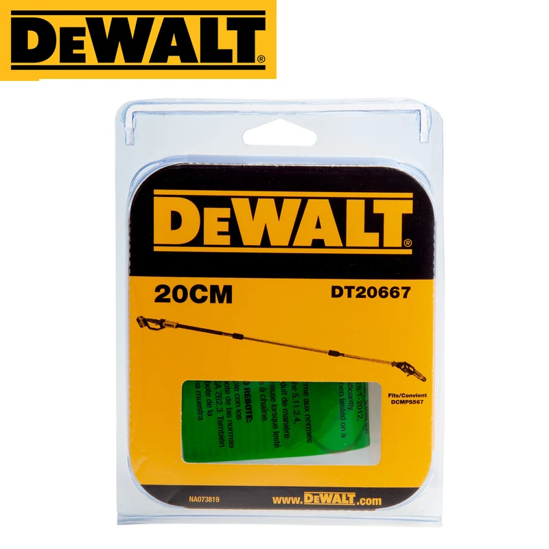 DEWALT DT20667 Original Pole Saw 20cm Chain For DCMPS567 Vibration Low-kickback Chain Design Power Tool Accessories