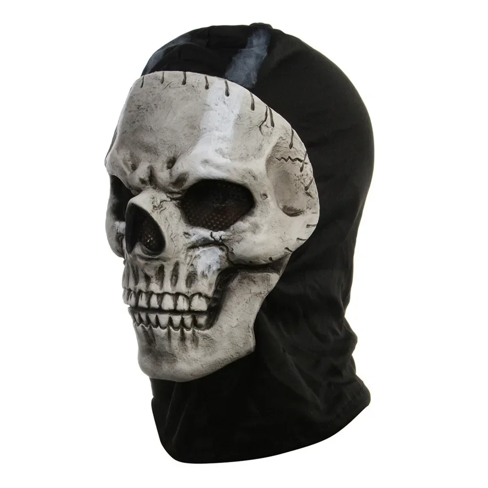 

FullFace Call of Duty War Zone 2 Skull Mask Ghost Game Character Cosplay Tactical Facial Makeup Props Halloween Masque Headcover