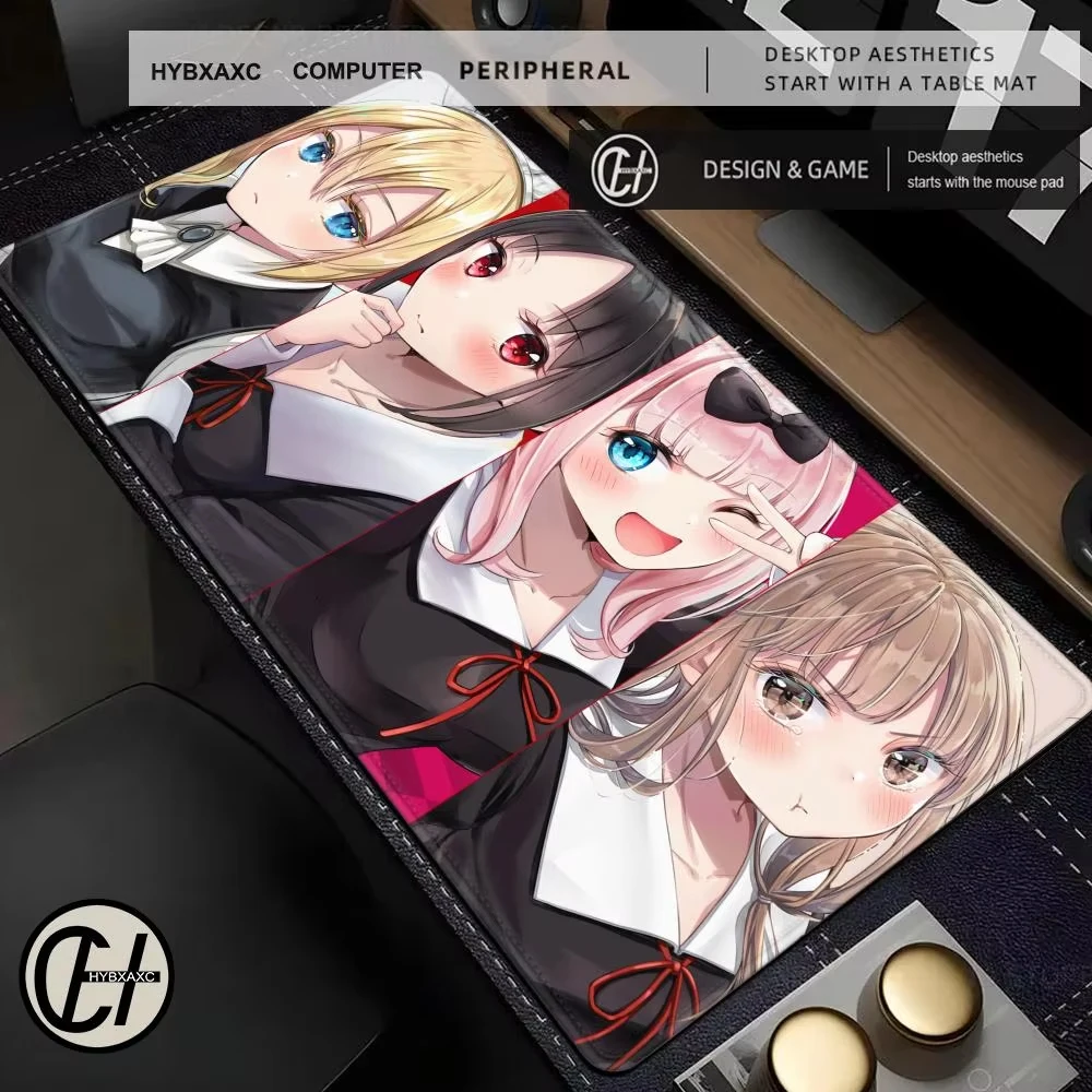 

Anime Kaguya Sama Love Is War Mouse Pad Cute Chika Desk Mat Playmats Large Keyboard MouseMat XXL Gaming Accessories Carpet Gamer