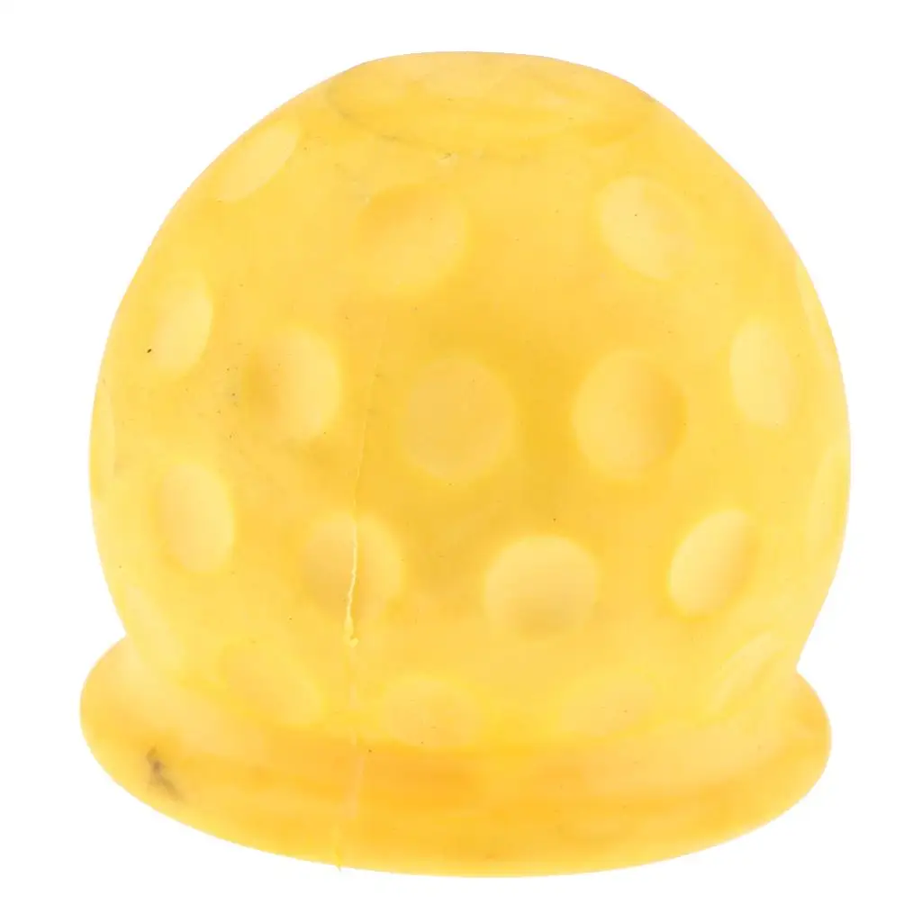 Universal Rubber Tow Ball Caps Covers for Car Van Trailer Yellow New