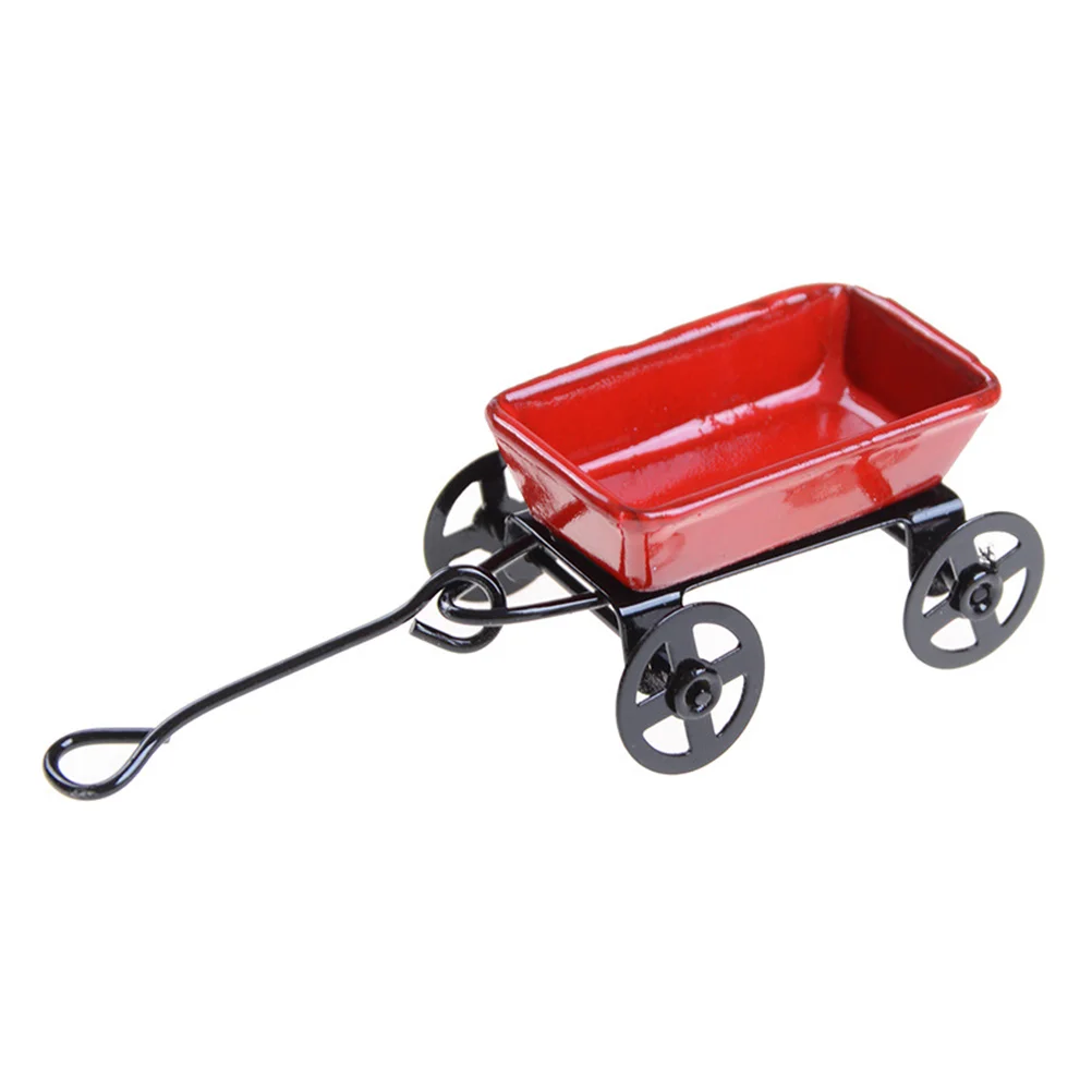 House Luggage Trolley Mini Shopping Cart for Lviv Minis Things Model Toys Household
