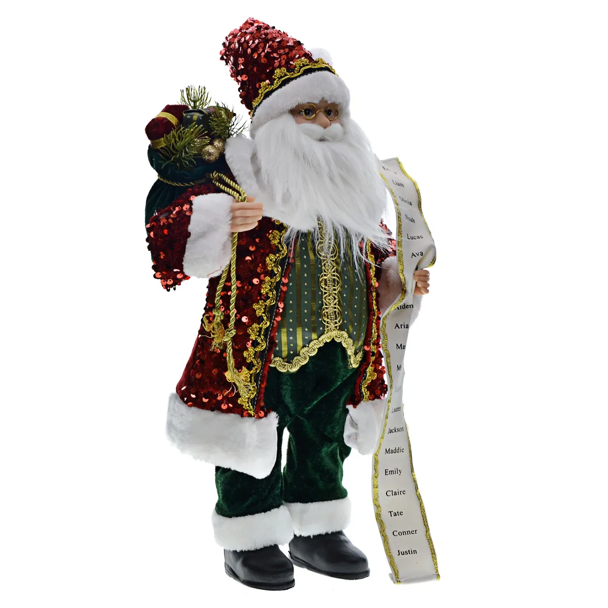 45cm Santa Claus Statue For Home Room Decoration,Christmas Santa Claus Figurine Doll