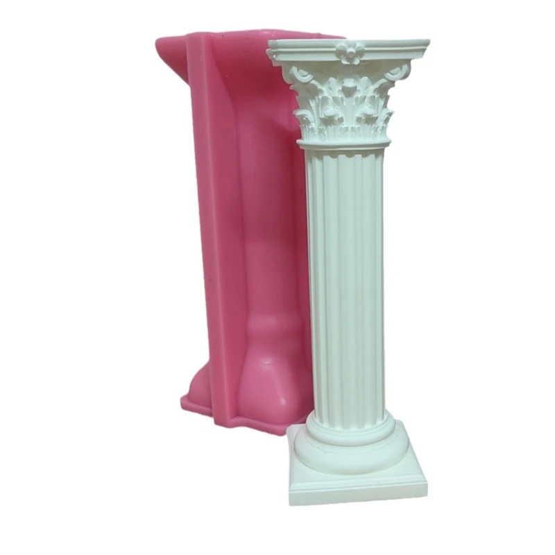 

Handmade Candlestick Roman Pillar Mould for Concrete Ornaments Epoxy Resin Mould Candle Holder Silicone Mold Tools