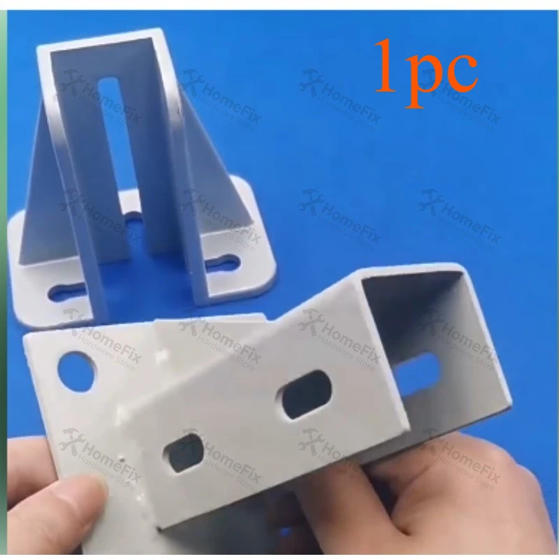 Square Fixed Foot Bevel Mount Connection Support Base, Fits20/ 30/40/45/60/80 Aluminum Profile Fence