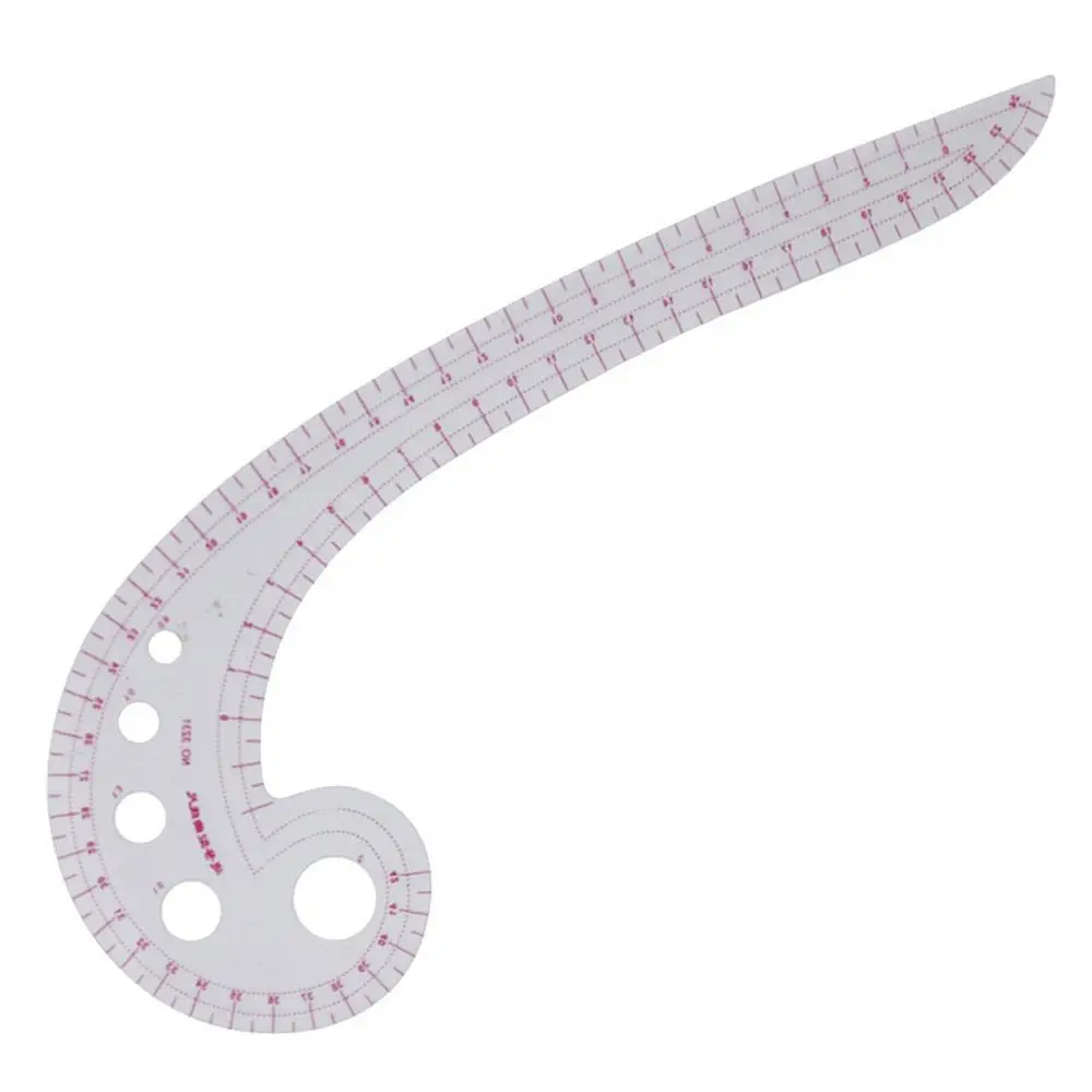 Practical for Dressmaking Tailor Grading Metric Transparent Plastic French Curve Ruler Measure Ruler Sewing Tool Spline Design