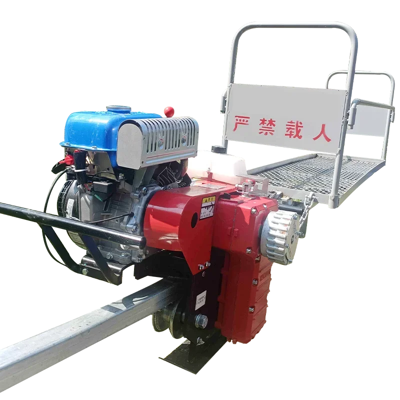 greenhouse orchard monorail transporter track handling mountain climbing small train agricultural load equipment gasoline engine