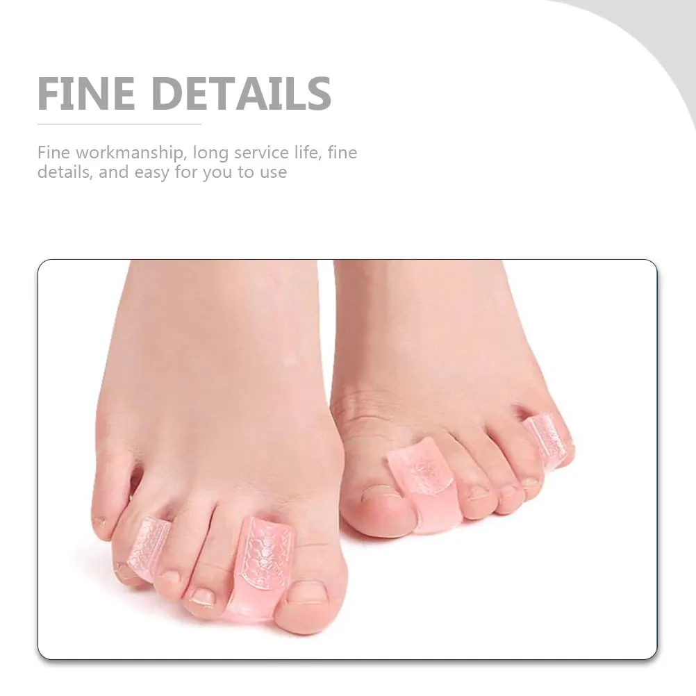 

6pcs Toe Separators Comfortable SEBS Material Bunions Correctors Hallux Straighteners Overlapping Toe Fixers Orthotic Pads Day