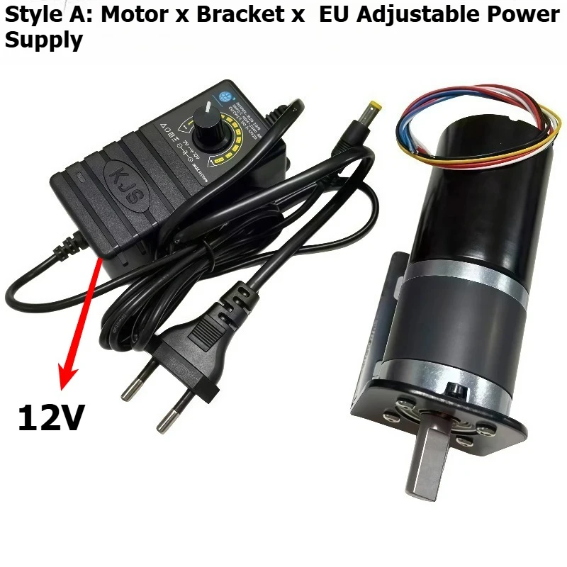 PGM42-4260 brushless DC speed reducer motor, 12V/24V high-torque motor with adjustable power supply