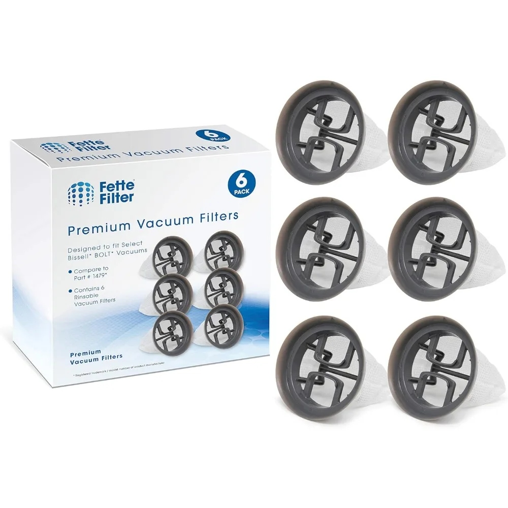 

Набор из 6 фильтров для ручного пылесоса, совместимых с пылесосом Bolt Stick, заменяет деталь 1479.