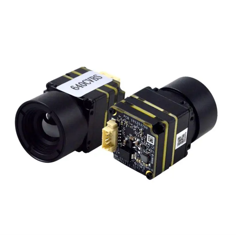 Thermal Camera 640x512 9.1MM Lens 50° Wide-Angle FPV Thermal Imaging Analog Module for FPV Racing Drones with CVBS/USB Interface