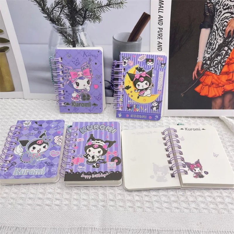 

20pcs/lot Sanrio Kawaii Kuromi Coil Notebook Cute Portable Note Book Diary Planner Stationery Gift School Supplies