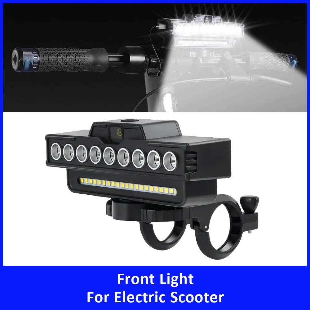 

Универсальная передняя фара для электросамокатов Xiaomi 4 5 5Pro, Ninebot G30 G2, Kugoo, Hiboy – яркий головной свет