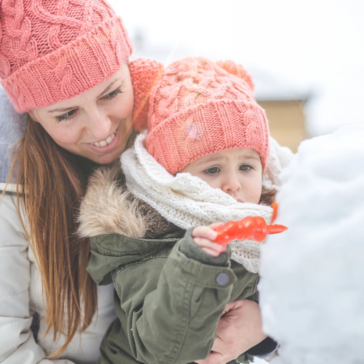 Juguete de plástico para hacer nariz de muñeco de nieve, artesanía de Navidad para manualidades, adornos negros, accesorios de bricolaje de invierno, Kit de modelos para niños al aire libre