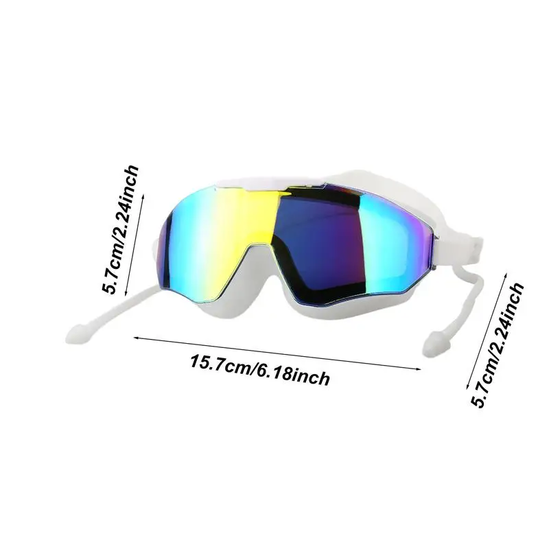 Anti-Fog Pool Goggles No Leaking Swim Glasses Wide View Kids Swim Goggles Extra Silicone Layer Clear Vision Full Protection No