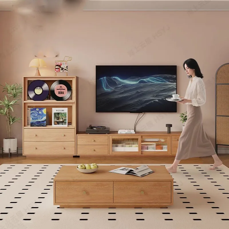 

Wood Mobile Tv Stands Living Room Display Luxury Storage Organizer Universal Tv Table Designer Archivadores Trendy Furniture