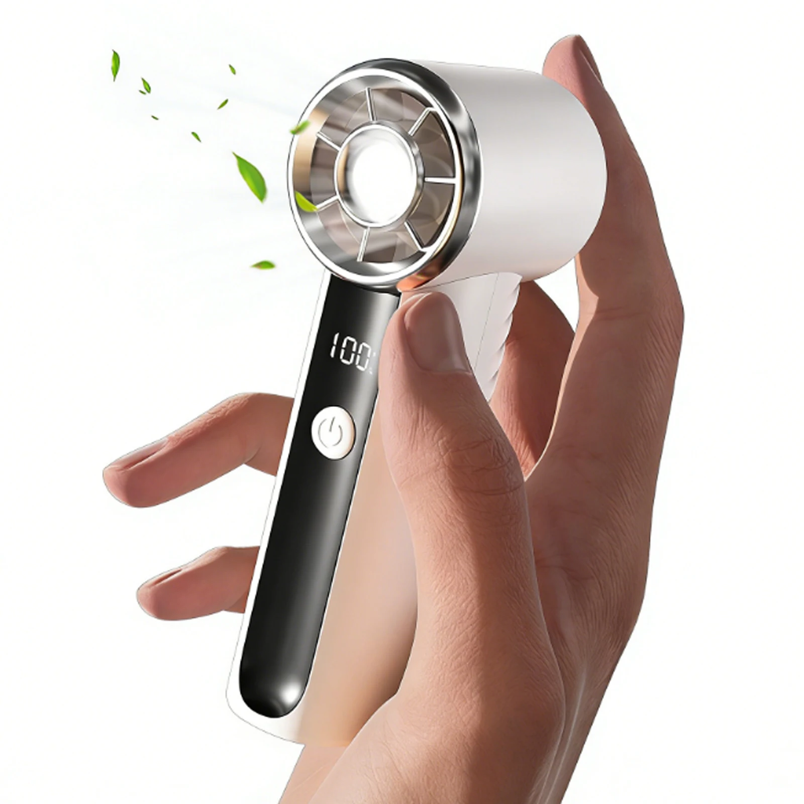 Portable Handheld Turbo Fan Rechargeable Small Pocket Fans 100 Speeds 16000 RPM Cooling Fan for Outdoor Activities Travel Beach