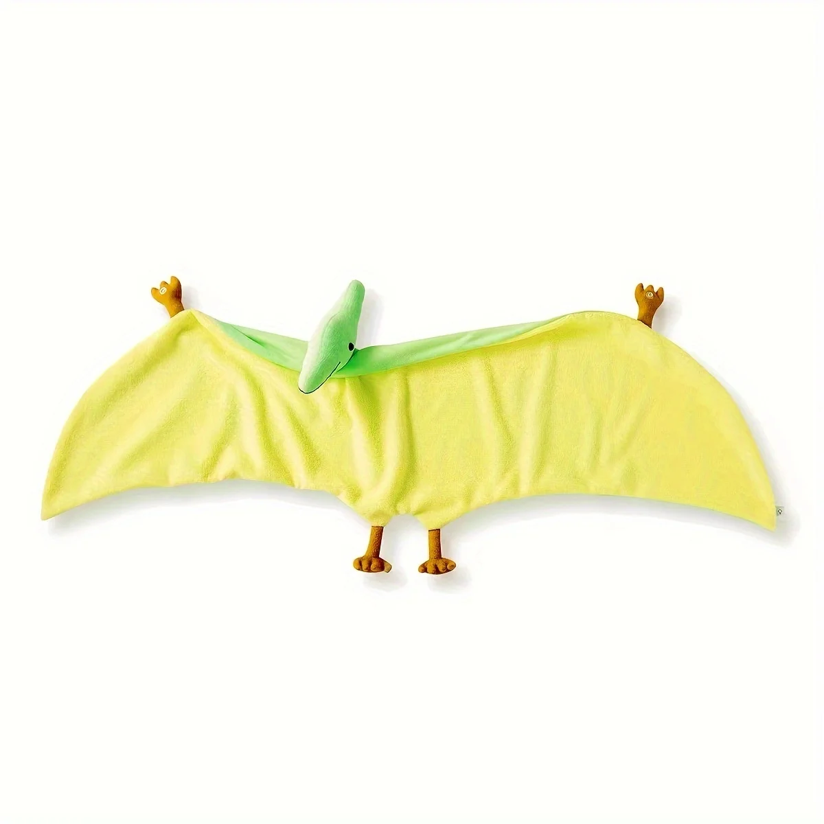 Shoulder Partner Green Pterosaur Plush Cloak, Cute Dinosaur Cartoon Anime Game Soft Animal Sleep Doll Toys, Birthday