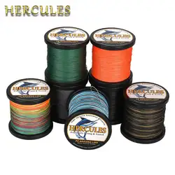Hercules 12 Strands Fishing Line 500M Braided Line Multifilament PE Wire 20/30/50/60/70/90/120LB Super Strong 0.12-1.2mm Smooth