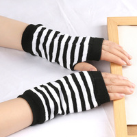 Unisex Short Fingerless Gloves Fingerless Finger Gloves Knitted Half-finger Sports Work Student Cycling Gloves Winter