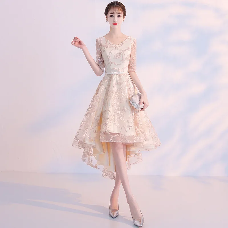 

Темпераментное банкетное вечернее платье для женщин, новый стиль, достойное, простое и щедрое, светское платье для выступлений