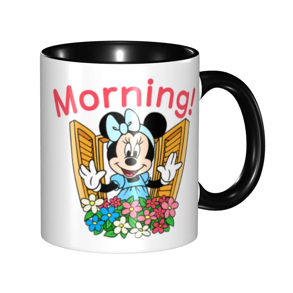 

Custom Minnie Mickey Mouse Cartoon Animation Coffee Mug DIY Ceramic Milk Tea Cup