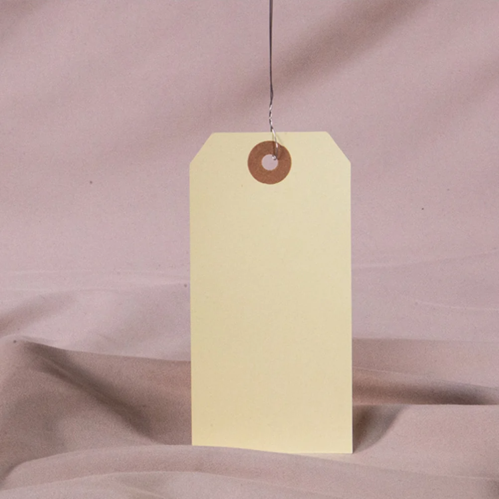 Stück leere Manila Tags Draht Karton Versand Tag Papier hängen Tags Inventar Tags große Tags Verpackung Inventar Gepäck