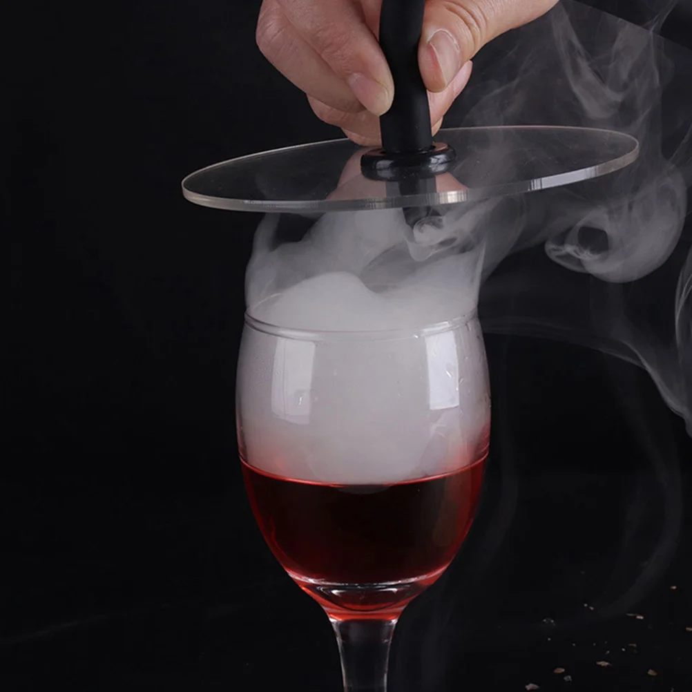 

2Pcs Smoke Lids Acrylic Cocktail Cover Cocktail Drinks Accessories Cover Cup Lid Easy Clean Safe
