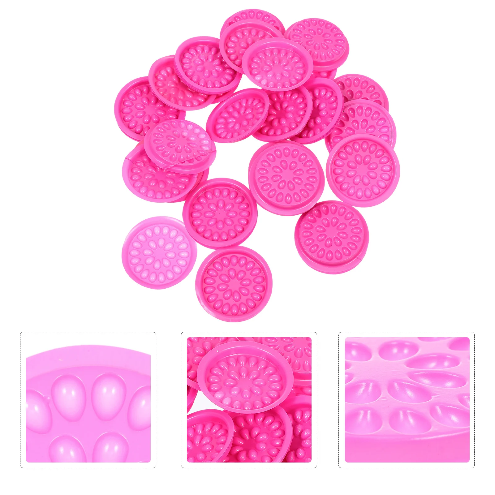 

100Pcs Eyelash Plates Premium Wear Resistant PVC Material Suitable Beginners Experts Grafting Eyelash Plates Salon Supply