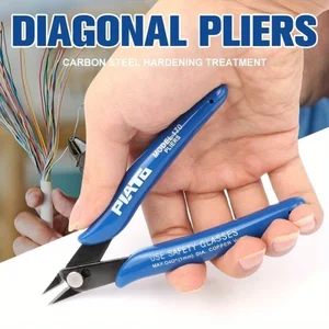 1pc High Manganese Steel Diagonal Pliers, Electrical Wire Cable Cutters with Flush Nipper Side Snips, Hand tools for cutting