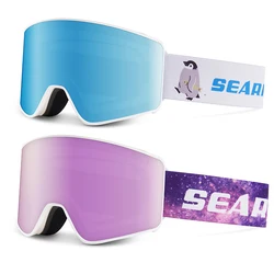 Lunettes de Ski pour hommes et femmes, Sport d'hiver, montagne, neige, Anti-buée, pour l'extérieur, pour moto