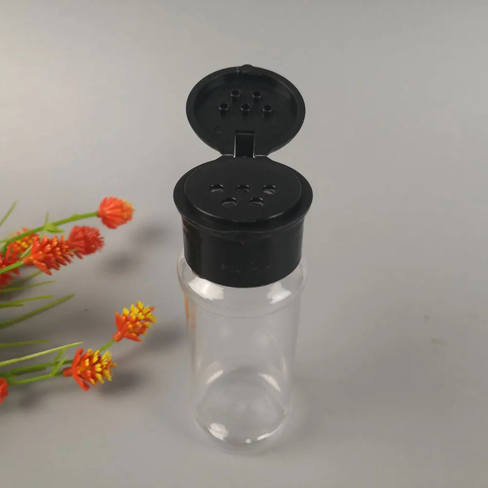 

12Pcs Plastic Seasoning Bottles Set Transparent Spice Jars with Rotating Lids Pepper Shakers Salt Storage for Kitchen