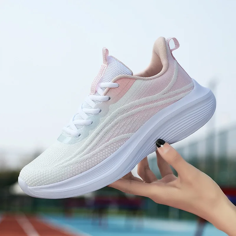 Women Casual Shoes Fashion Breathable Walking Mesh Flat Shoes Sneakers Women 2021 Gym Vulcanized Shoes White Female Footwear