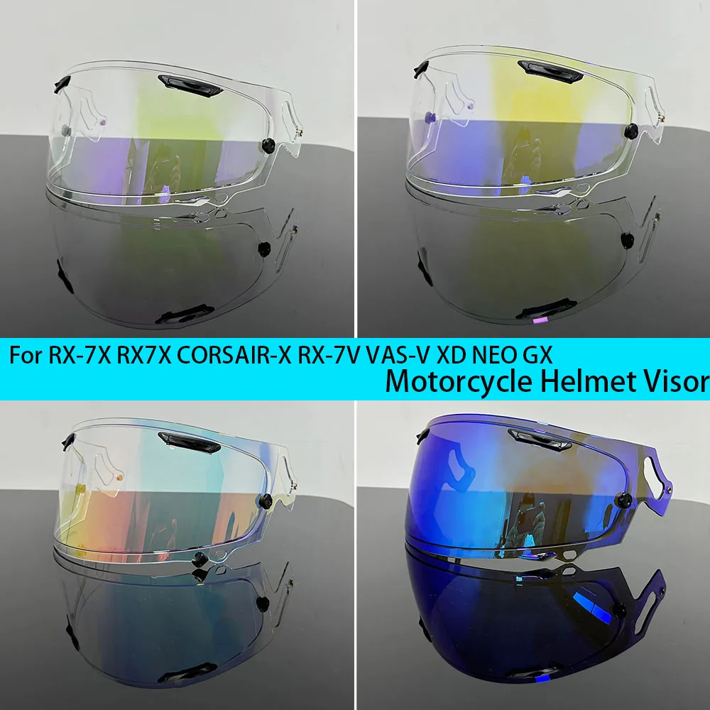 

Motorcycle Helmet Anti-UV PC Visor Lens For RX-7X RX7X CORSAIR-X RX-7V VAS-V XD NEO GX Helmet Visor Lens