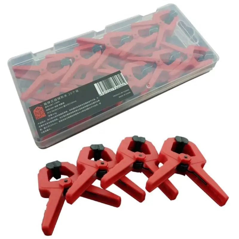 4/20pcs Seamless Auxiliary Clip Silicone Model Assembly Adhesive Clamp with Silicone Anti-slip Pad Curved Clamps