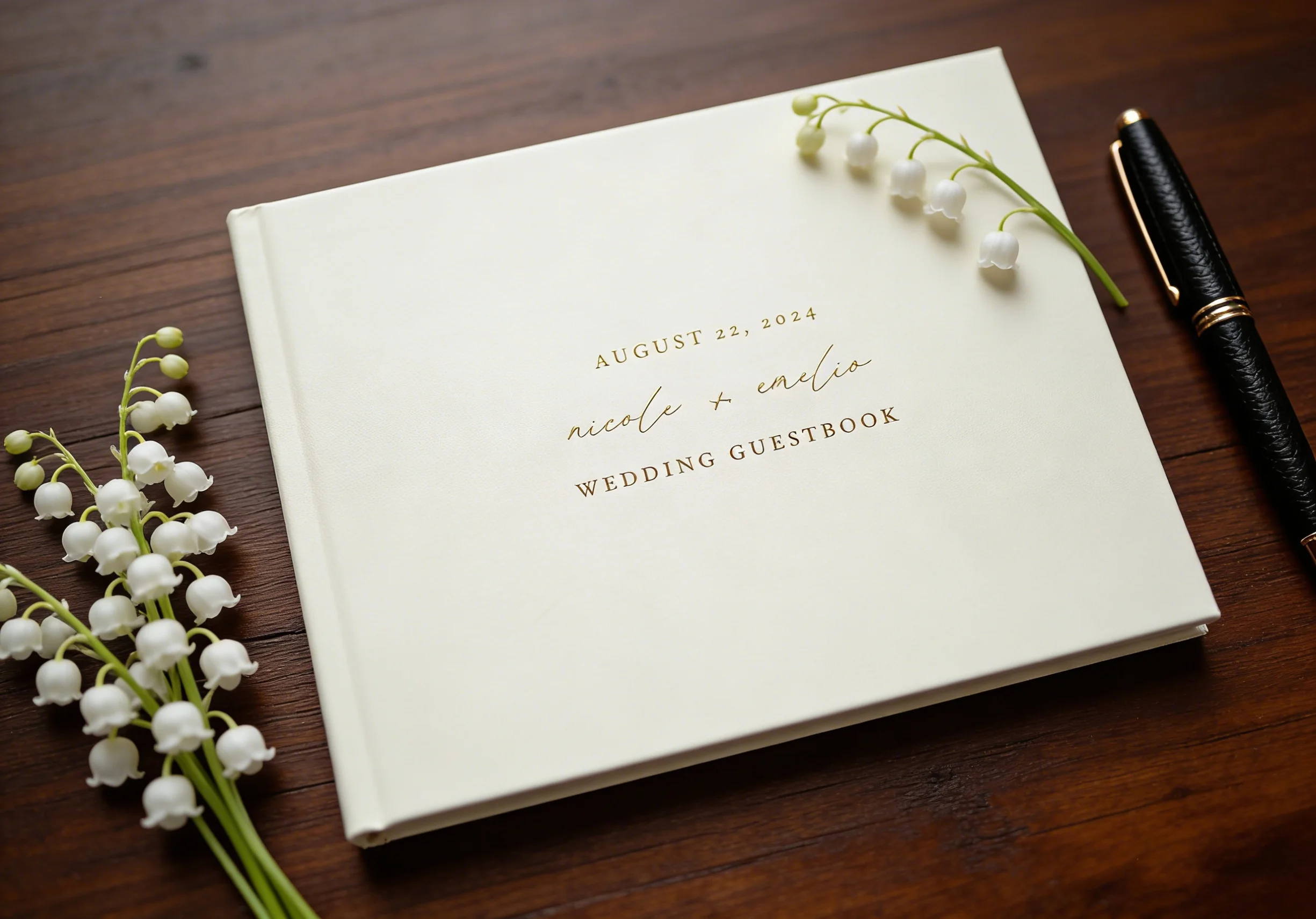 

Современная книга для гостей на свадьбу | Фотоальбом в твердом переплете с золотой фольгой | Горизонтальная книга для пожеланий на свадебный банкет