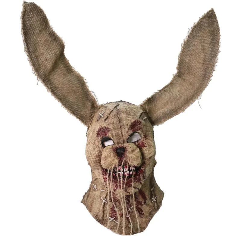 Cafele Bloody Rabbit Bunny Mask Halloween Scary Mask Creepy Halloween Cosplay Costume Props Halloween Party Animal Dress Up