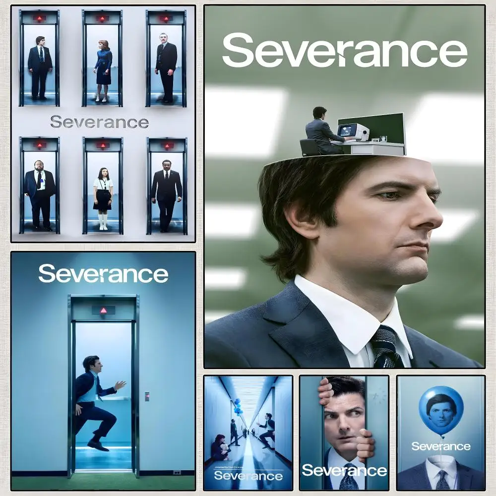 Television Severance Sci Fi Thriller Poster PP Wall Art Print Removable Water-Resistant Home Decor for Bedroom Apartment Gift