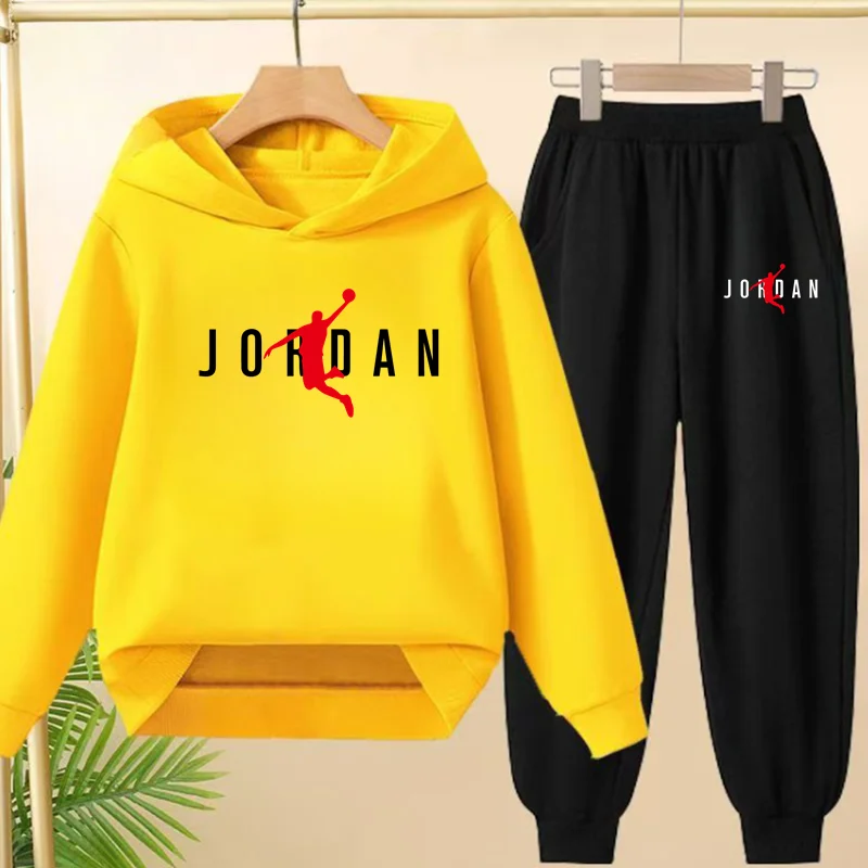 

Sportswear Coat Boys Girls Toddler 3-12Yrs Kids Casual Pullover Hoodie Sweatshirt Top+Pants2P Clothes Fashion Sports Jogging Set