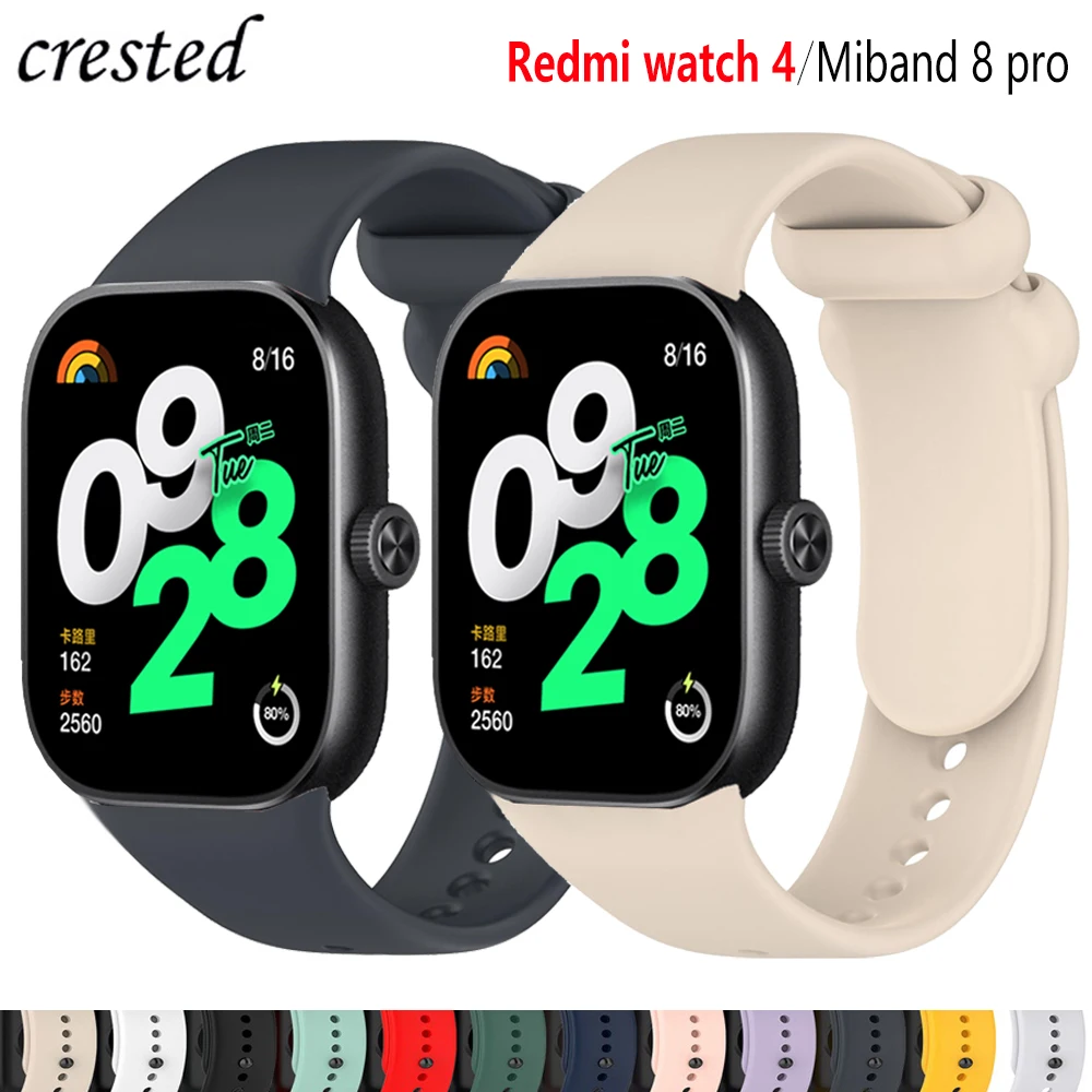 Cinturino in Silicone per Redmi watch 4 cinturini accessori per orologi intelligenti cinturino di ricambio per bracciale correa ufficiale per Xiaomi mi Band 8 pro