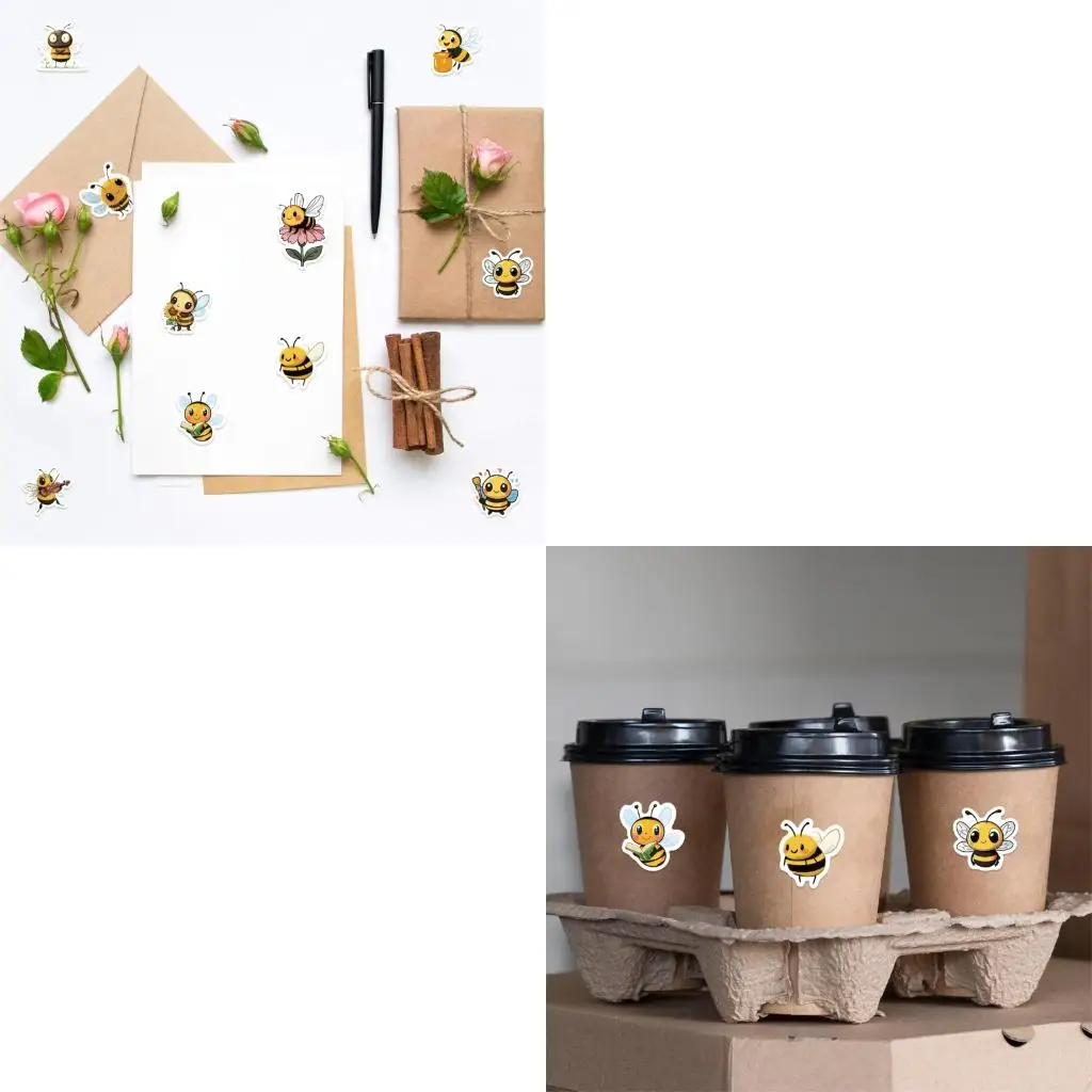 500PCS漫画ステッカーパッケージラベル接着シールステッカーシールエンベロープ用