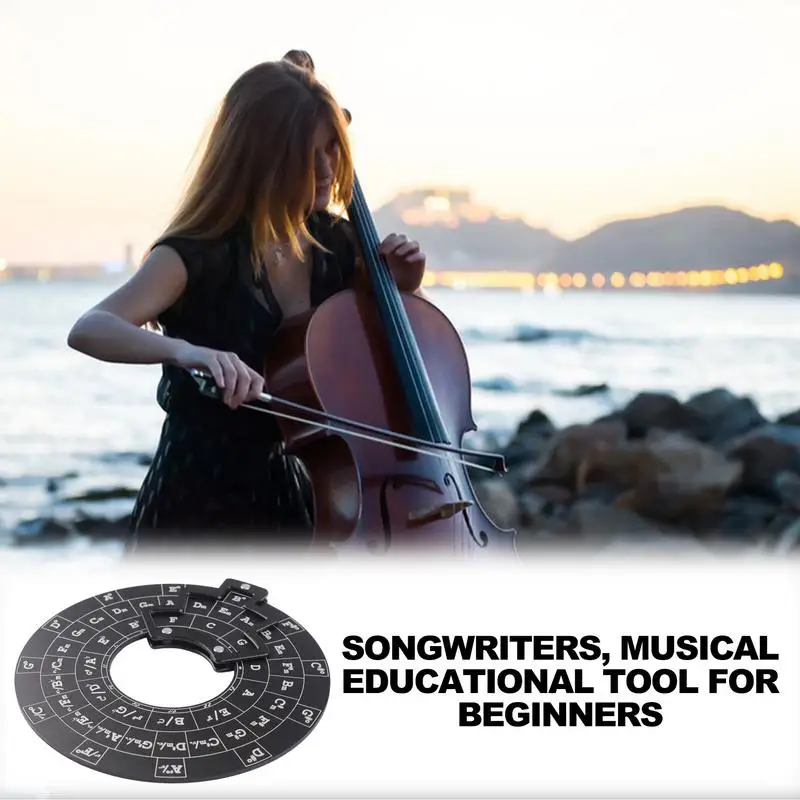 Chord Wheel Guitar Learning Tools Melody Chord & Musical Educational Tool For Songwriters Notes Chords Key Signature