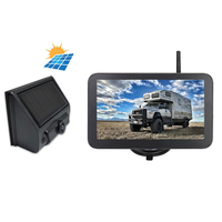 YYHC-7 inch Monitor Backup Reverse Camera System Wireless Solar Power Rear View Camera For Car