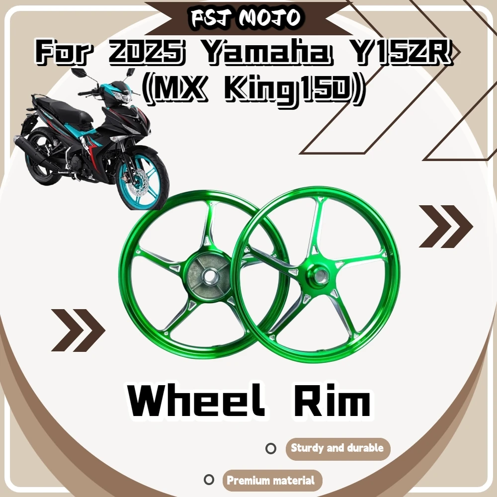 For 2025 Yamaha Y15ZR MX King150 17 Inch 4‑Spoke Drum‑Brake Rim High‑Hardness Anti‑Deformation Stylish‑Look Replacement Parts