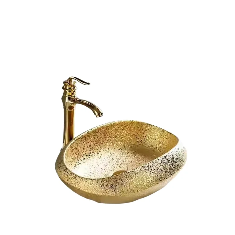 

Керамическая раковина с одной раковиной для мытья лица, бытовой умывальник, европейский современный черный